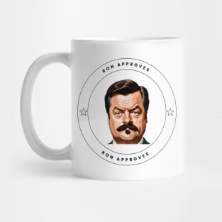 Ron Approves Funny Design Mug